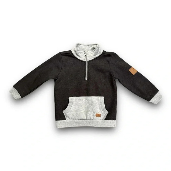 7 for all Mankind | Toddler Quarter Zip Sweatshirt (24 mos) - Picture 1 of 6